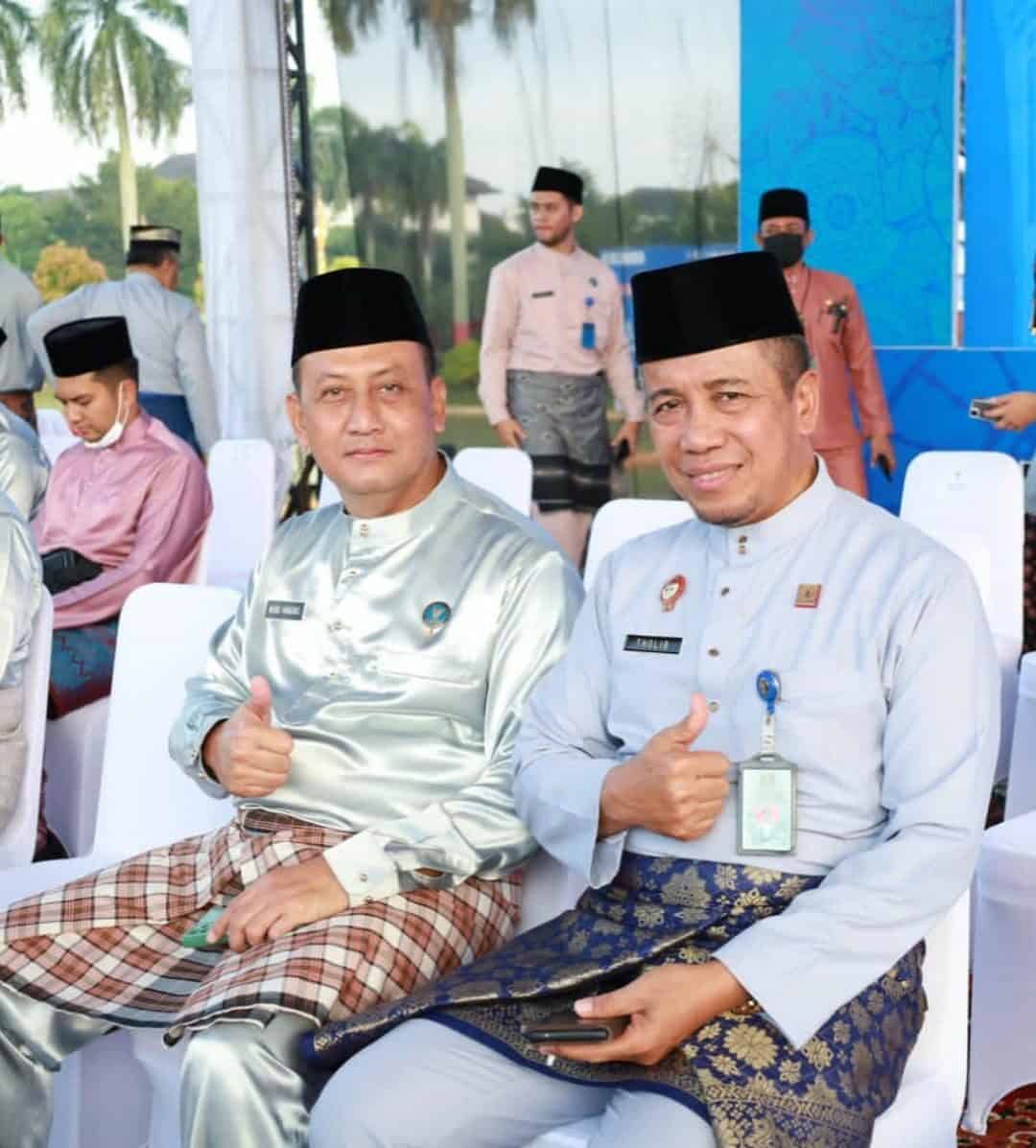 Kepala BNN Provinsi Jambi Brigjen bersama Ibu Ketua DWP BNN Provinsi Jambi menghadiri Upacara Dirgahayu Jambi ke – 66
