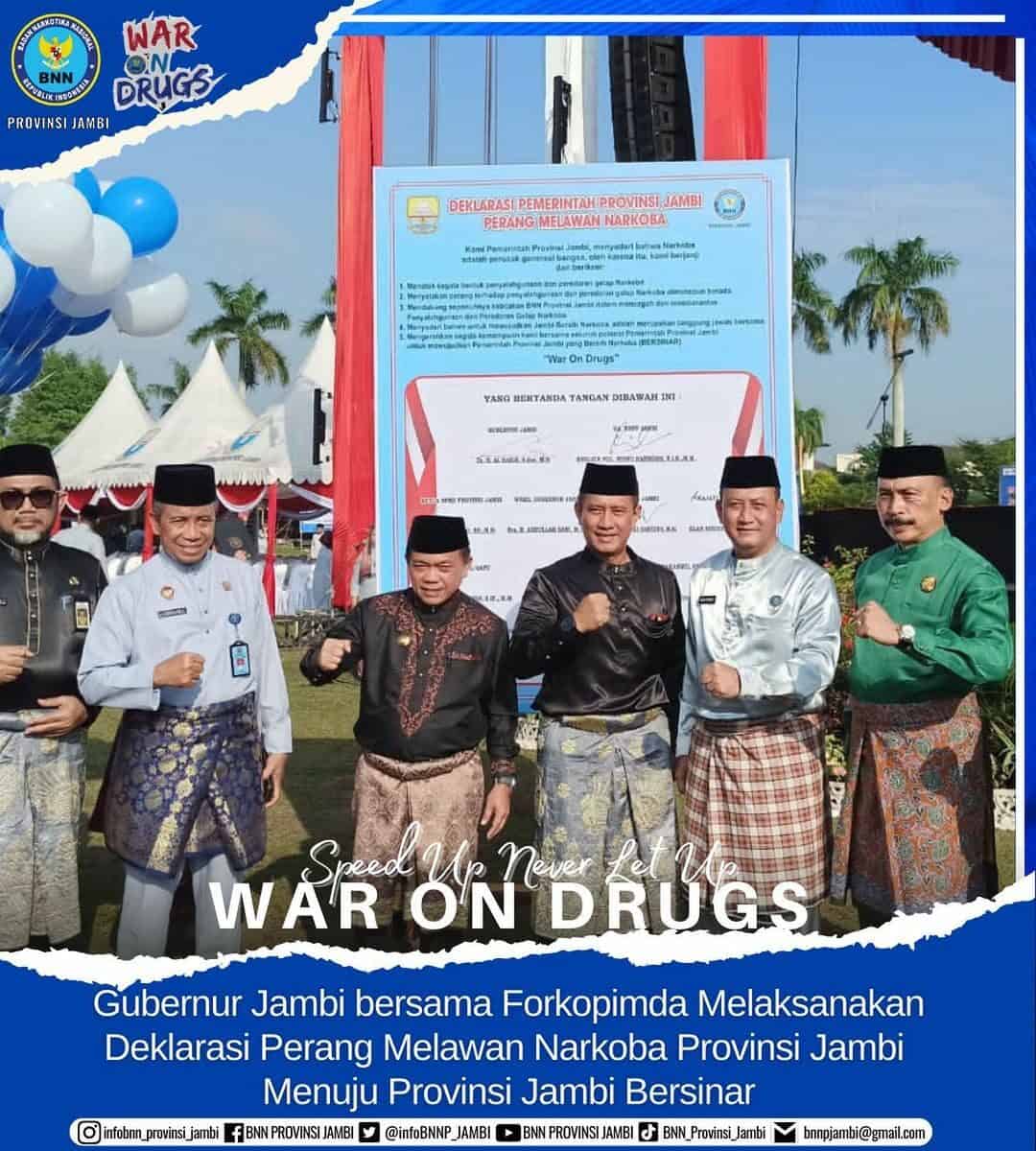 Pembacaan Ikrar Perang Melawan Narkoba Provinsi Jambi Bersinar