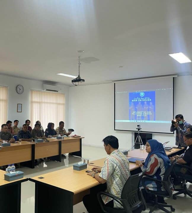 BNNP Jambi melalui Bidang Pemberantasan melakukan Pelatihan E-Mindik BNN V-2.0 Bertempat di Aula BNN Provinsi Jambi.