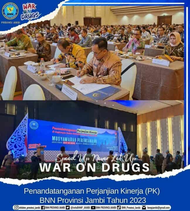 Kepala BNN Provinsi Jambi Mengikuti Kegiatan Musyawarah Perencanaan BNN “Akselerasi War On Drugs” Tahun 2023