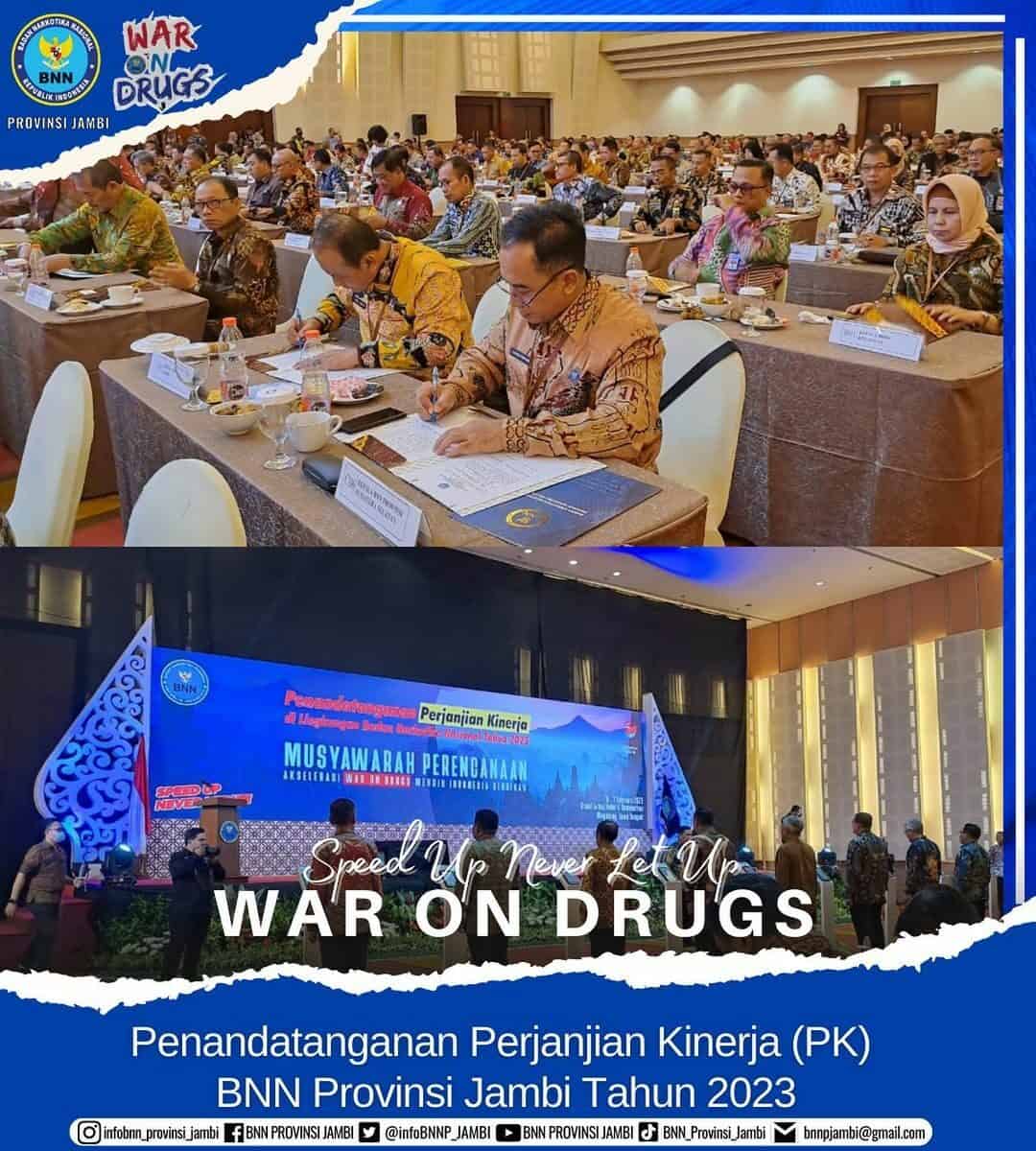 Kepala BNN Provinsi Jambi Mengikuti Kegiatan Musyawarah Perencanaan BNN “Akselerasi War On Drugs” Tahun 2023