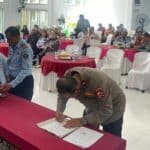 Kepala BNN Provinsi Jambi Melaksanakan Penandatanganan Kerjasama bersama Lapas Narkotika Kelas II Muara Sabak