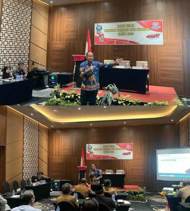 Kegiatan Rapat Kerja Program Dayamas Anti Narkoba di Lingkungan Pendidikan Tahun 2023 di Aston Hotel Jambi