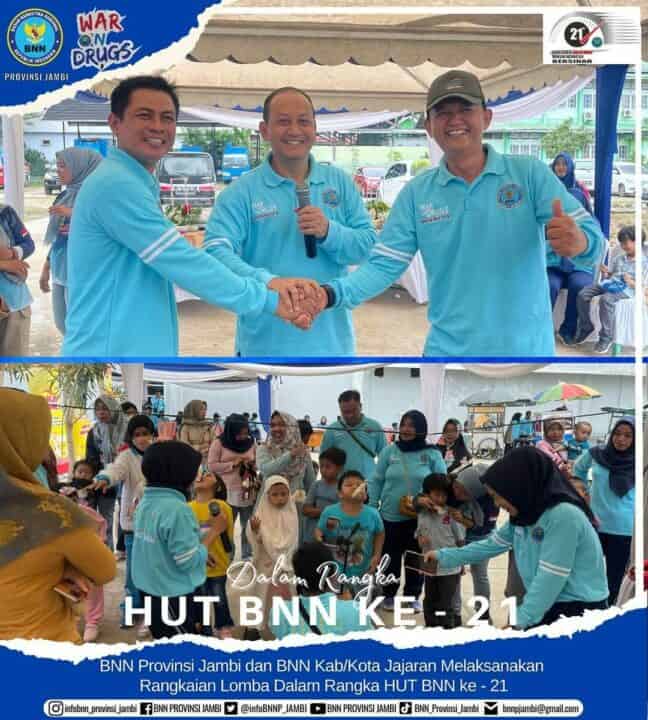 Peresmian Gedung Dharana Lastarya oleh Kepala BNN Provinsi Jambi dan Pelaksanaan Lomba Dalam Rangka HUT BNN ke-21