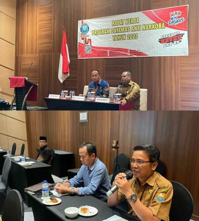 Kegiatan Rapat Kerja Program Dayamas Anti Narkoba di Lingkungan Pendidikan Tahun 2023 di Aston Hotel Jambi
