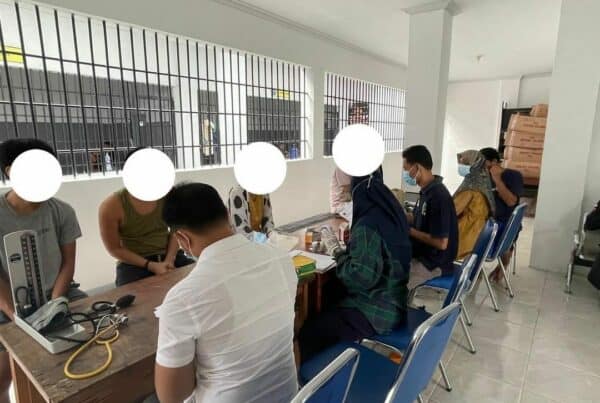 Kegiatan Pemeriksaan Kesehatan Tahanan BNNP Jambi oleh Dokter & Perawat Bidang Rehabilitasi dan di Dampingi oleh Penyidik Bidang Pemberantasan