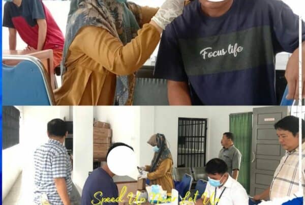 Kegiatan Pemeriksaan Kesehatan Tahanan BNNP Jambi oleh Dokter & Perawat Bidang Rehabilitasi dan di Dampingi oleh Penyidik Bidang Pemberantasan