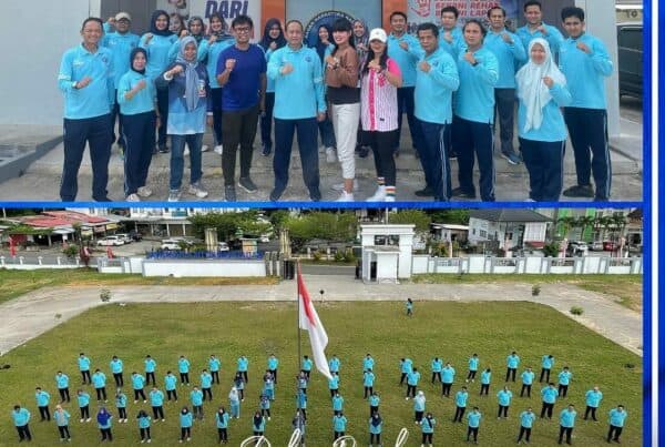 Dalam Rangka HANI 2023 BNN Provinsi Jambi melaksanakan Senam War On Drugs bersama