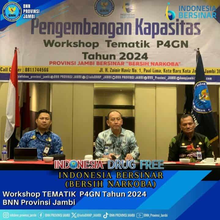 BNN Provinsi Jambi Melalui Program Pemberdayaan Masyarakat melaksanakan kegiatan Workshop TEMATIK P4GN
