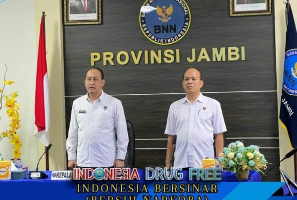 Kegiatan Rapat Koordinasi Pengembangan Softskill di SMP dan SMU Sederajat Tahun 2024 di Aula BNN Provinsi Jambi