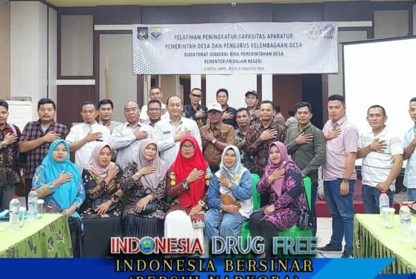 Kepala BNN Provinsi Jambi Brigjen Pol. Wisnu Handoko, S.I.K., M.M Menjadi Narasumber pada kegiatan Pelatihan Peningkatan Kapasitas Aparatur Pemerintah Desa dan Pengurus Kelembagaan Desa