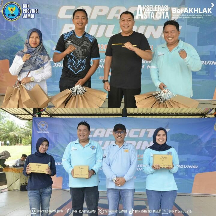 Capacity Building Keluarga Besar BNN Provinsi Jambi. “Membangun Kekompakan Demi Mewujudkan Provinsi Jambi Bersinar”