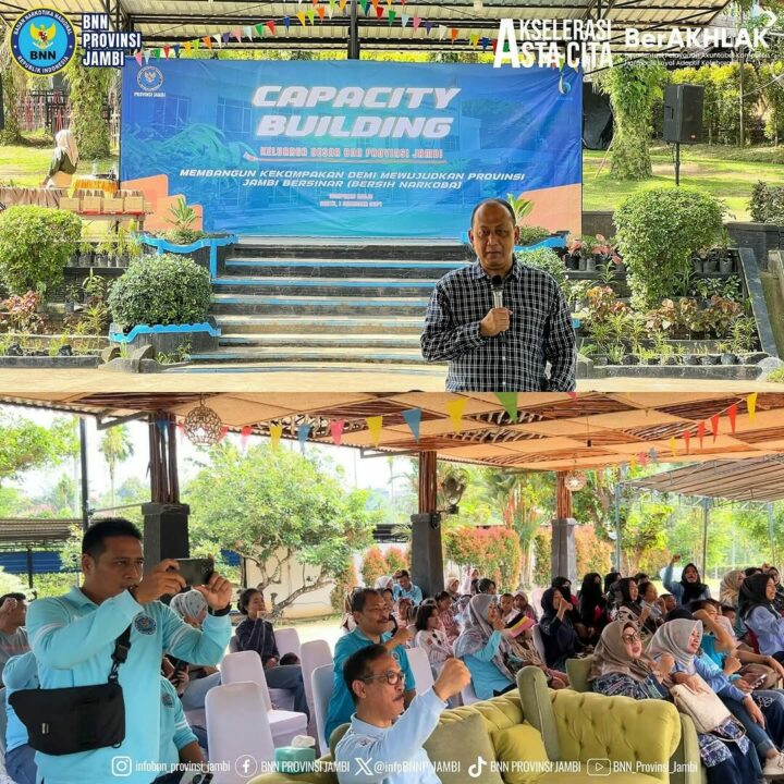 Capacity Building Keluarga Besar BNN Provinsi Jambi. “Membangun Kekompakan Demi Mewujudkan Provinsi Jambi Bersinar”