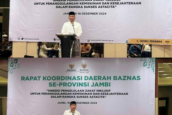 Kepala BNN Provinsi Jambi Mengikuti Kegiatan Rapat Koordinasi Daerah Baznas Se-Provinsi Jambi dan Penandatanganan PKS Bersama Baznas