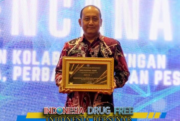 BNN Provinsi Jambi Mendapatkan Juara ke – 1 dalam Keakuratan Pengisian Data Master Aset “Kelompok BNN Provinsi”