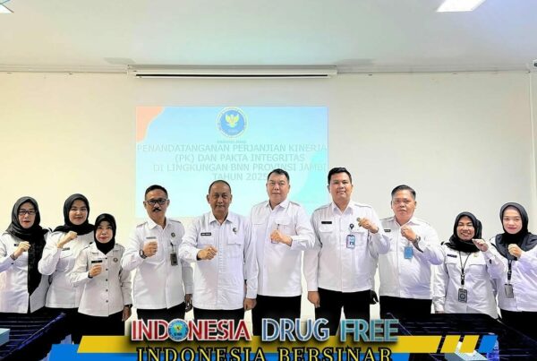 Penandatanganan Perjanjian Kinerja (PK) dan Pakta Integritas di Lingkungan BNN Provinsi Jambi Tahun 2025